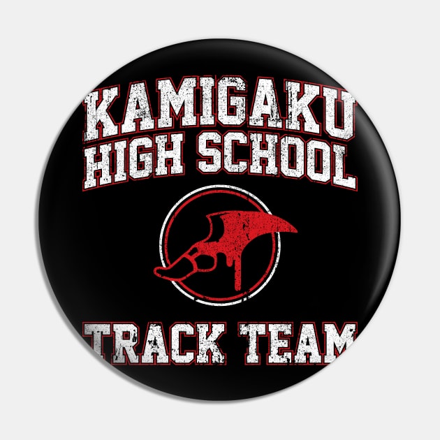 Kamigaku High School Track Team Pin by huckblade