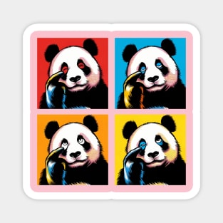 Pop Mocking Panda - Funny Panda Art Magnet