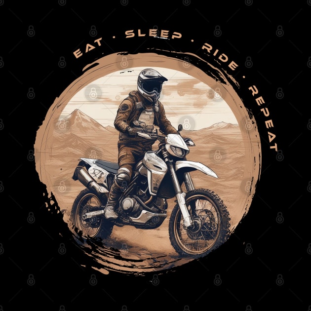 Eat Sleep Ride Repeat motorcycle by Bikerkulture