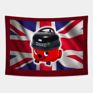 Henry Hoover with UK Flag Tapestry