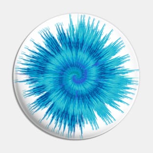 Blue & Turquoise Tie-Dye: Vibrant Design Pin