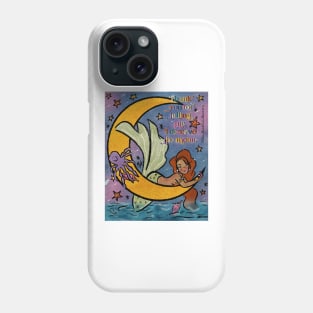 Mermaid on the Moon Phone Case