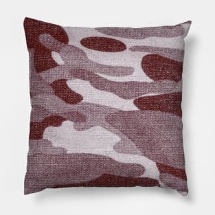 Red Camouflage Pillow