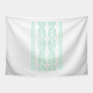 Cable Knit Mint Tapestry