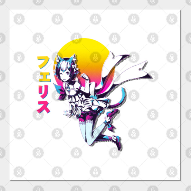 Felix Argyle Re Zero Anime Vaporwave Re Zero Posters And Art Prints Teepublic