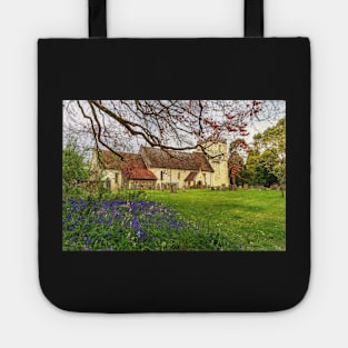 Hampstead Norreys Church and Bluebells Tote