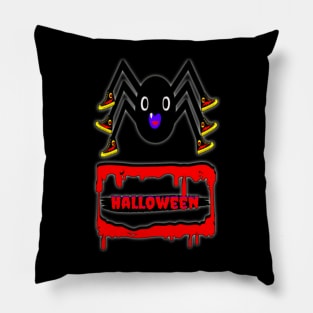 Cute Spider Halloween Fun Pillow