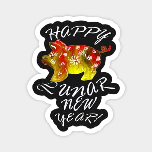 Chinese Lunar New Year of the Pig 2019 Apparel & Home Gifts Magnet