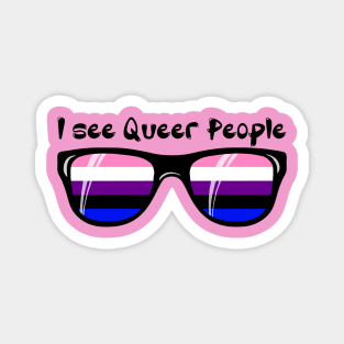 Genderfluid Sunglasses - Queer People Magnet