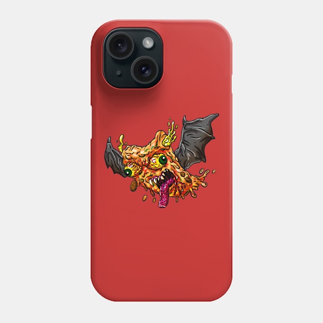 Bat Pizza Phone Case by Mako Design 