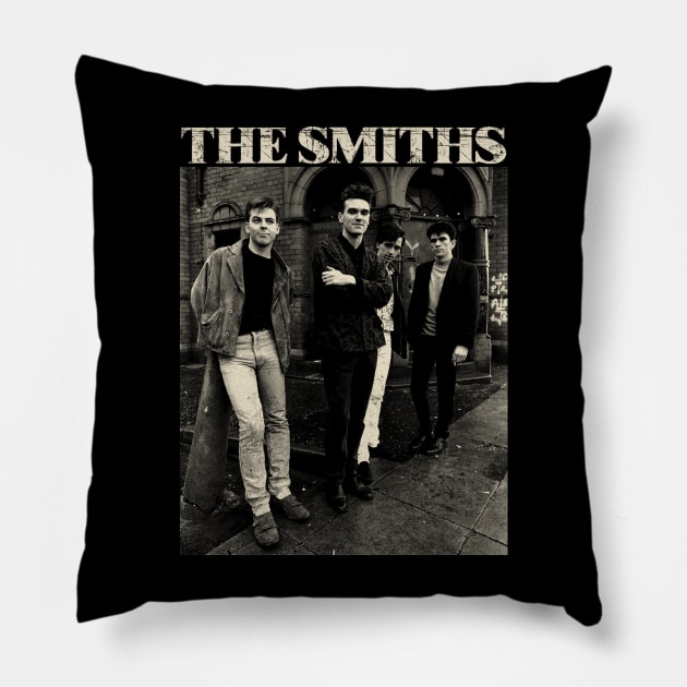 The Smiths -- Salford 1985 Vintage Pillow by EricaScarletta