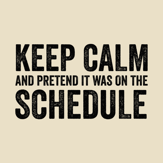 Keep Calm and Pretend It's on the Schedule shirt, Vetmed shirt, Work Life by CamavIngora