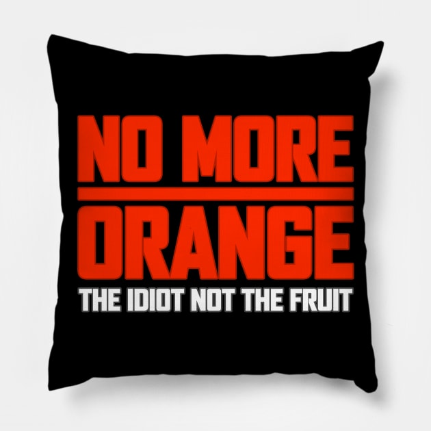 No More Orange Pillow by Protest