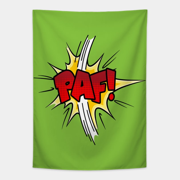 PAF! Tapestry by JunkyDotCom