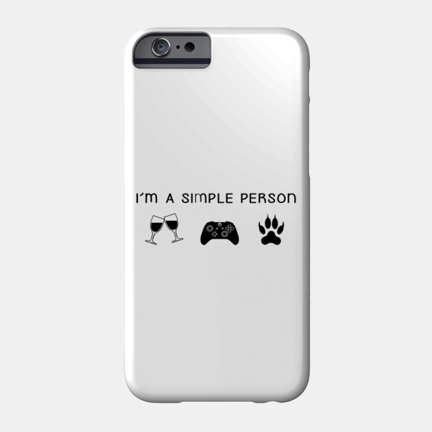I M A Simple Person Shirt Wine Video Games Cat Im A Simple