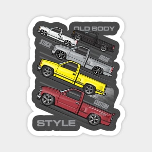 Old Body Style OBS trucks Magnet