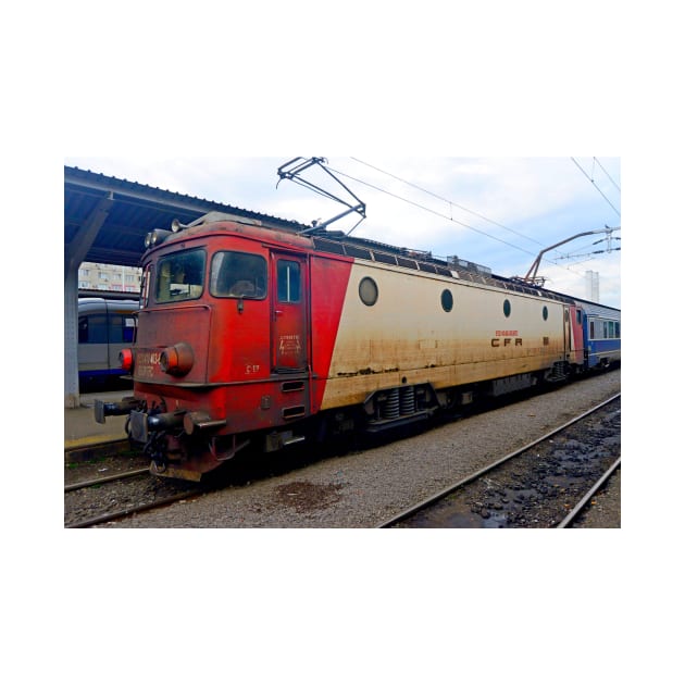 Romanian loco at Bucharest station by Random Railways