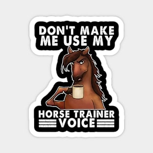 Don't make me use my horse trainer voice Magnet