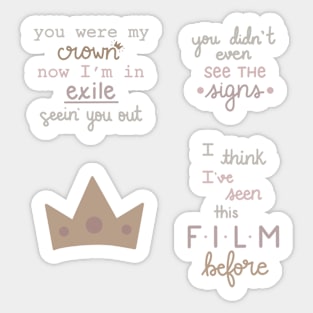 Taylor Swift Lyrics Sticker for Sale by Mkshoun