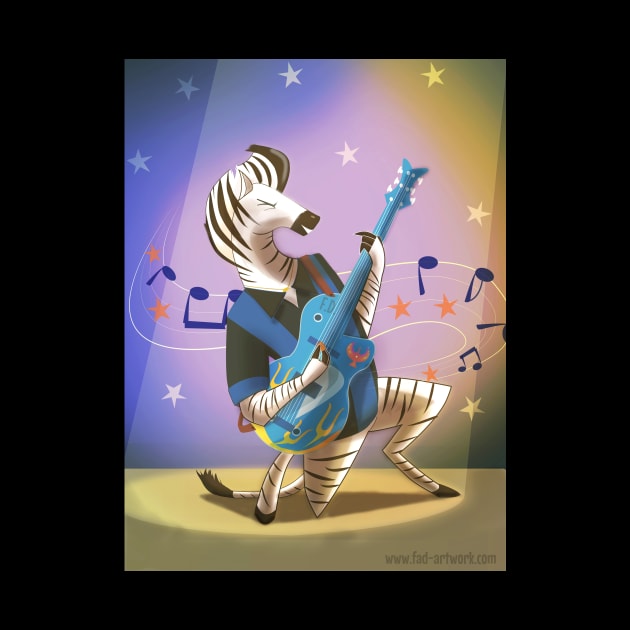 Rockabilly Zebra by Fad-Artwork