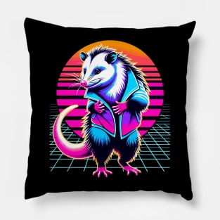 Possum with a quirky charm and grin Pillow