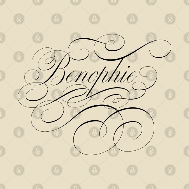 Benophie of Bridgerton, Sophie and Benedict in calligraphy by YourGoods