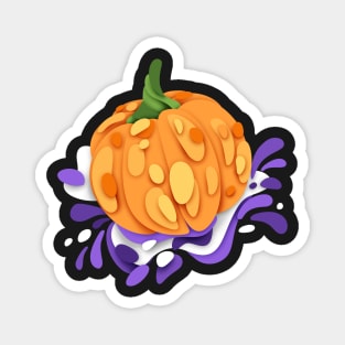 Ornate Pumpkins with Abstract Stains Magnet