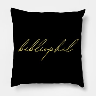 bibliophil - german language phrase quote Pillow