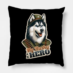 Husky soldier Pillow