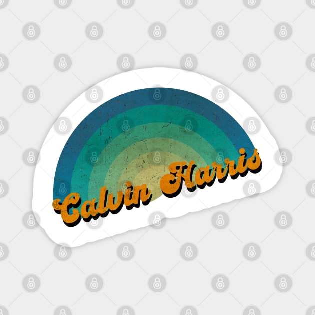 vintage retro Calvin Harris Magnet by BerduaPodcast