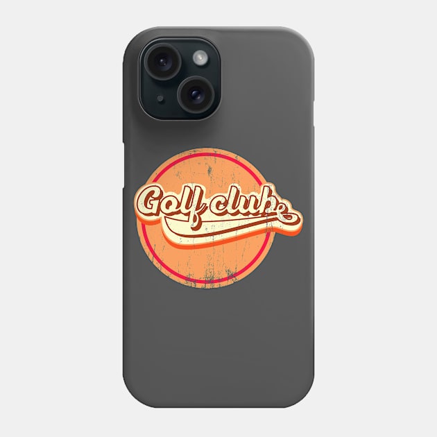 golf club retro Phone Case by osvaldoport76