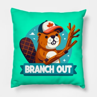 Branch Out: Clever Beaver's Exploration Pillow