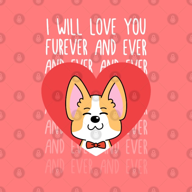 Furever Valentine Love Puppy Pun by DimensionC169