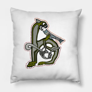 Celtic Cat Letter H Pillow