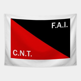 CNT-FAI Flag Tapestry