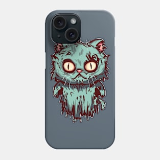 Zombie Ghost Cat (no text) Phone Case