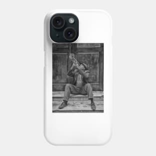 Trumpeter in the old town of Havana in Cuba Phone Case