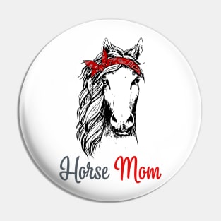 Horse Mom Mothers Day Gifts Pin