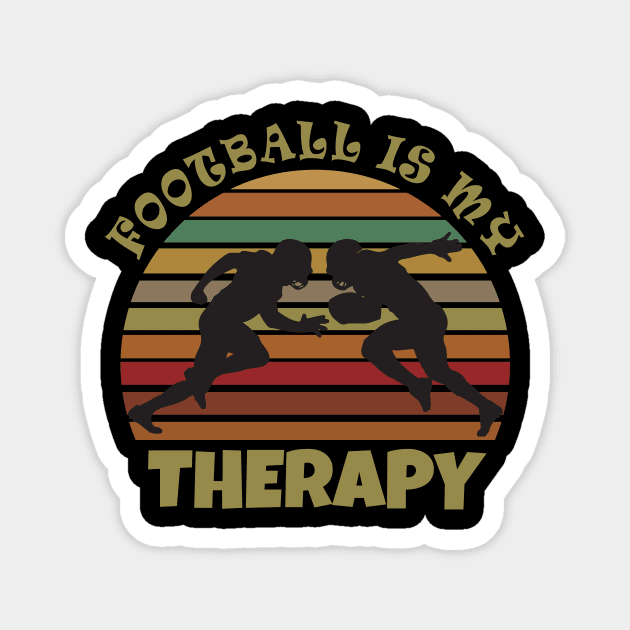 Football is my therapy Magnet by Work Memes