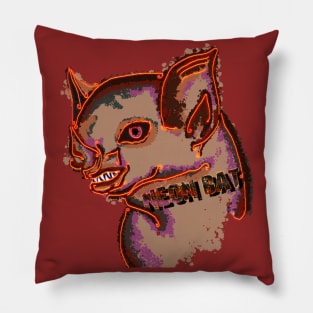 neon bat Pillow