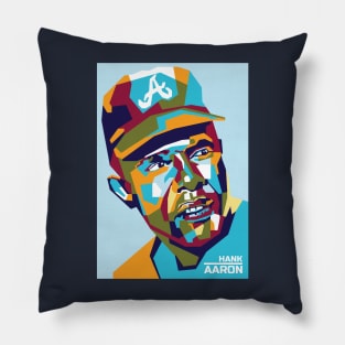 Popart Abstract Hank Aaron in WPAP Pillow
