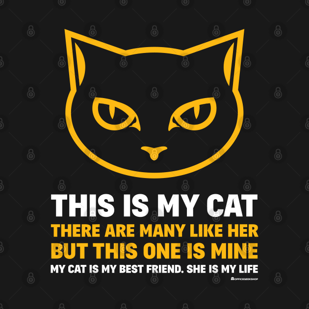 CAT OWNER CREED (FEMALE CAT) by officegeekshop