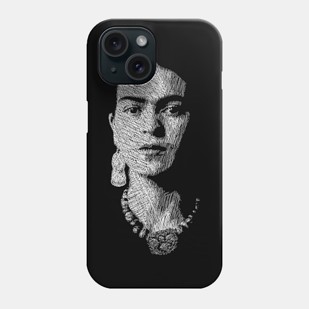 Kahlo's Artistic Genius Phone Case by Silly Picture