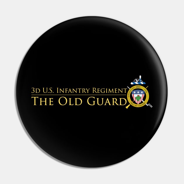 The Old Guard - gold lettering Pin by toghistory