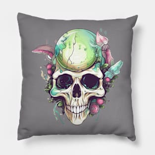 fantasy magic skull Pillow