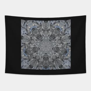 Glacier Ice kaleidoscope pattern Tapestry