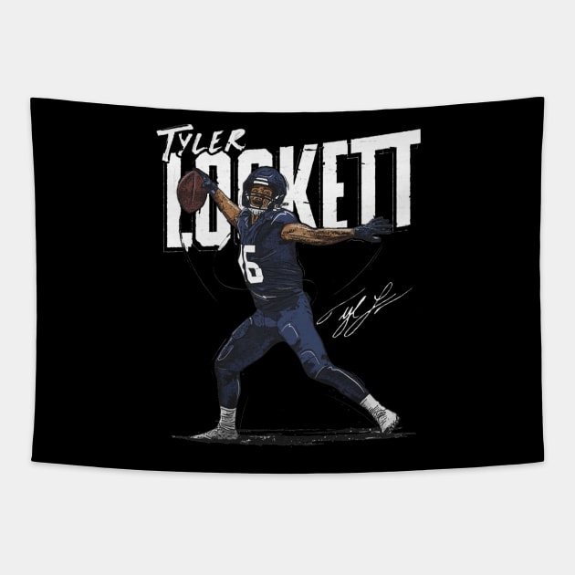 Tyler Lockett Seattle Chisel Tapestry by Buya_Hamkac