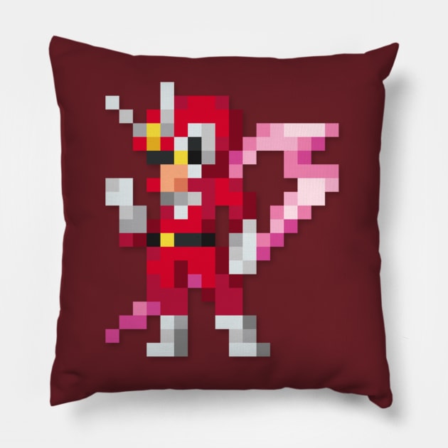 Viewtiful Joe low-res pixelart Pillow by JinnPixel