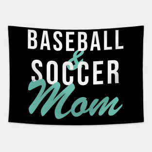 Baseball and Soccer Mom Baseball Mom Tapestry