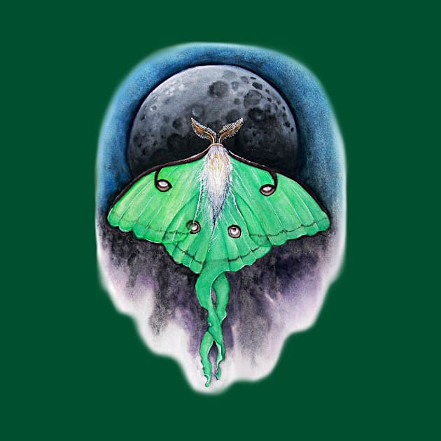 Luna Moon Moth by SandraGale Art